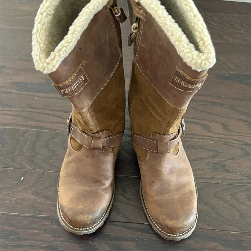 Timberland Girls Brown Leather Boots Size 6.5